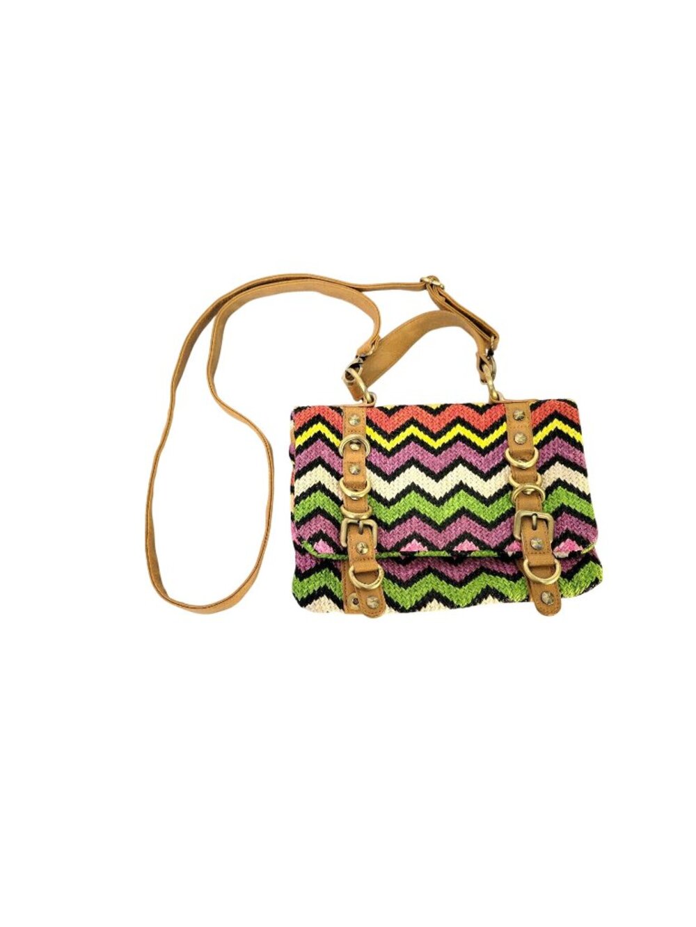 Olivia and Joy Chevron Cross Body Bag - Picture 1 of 6